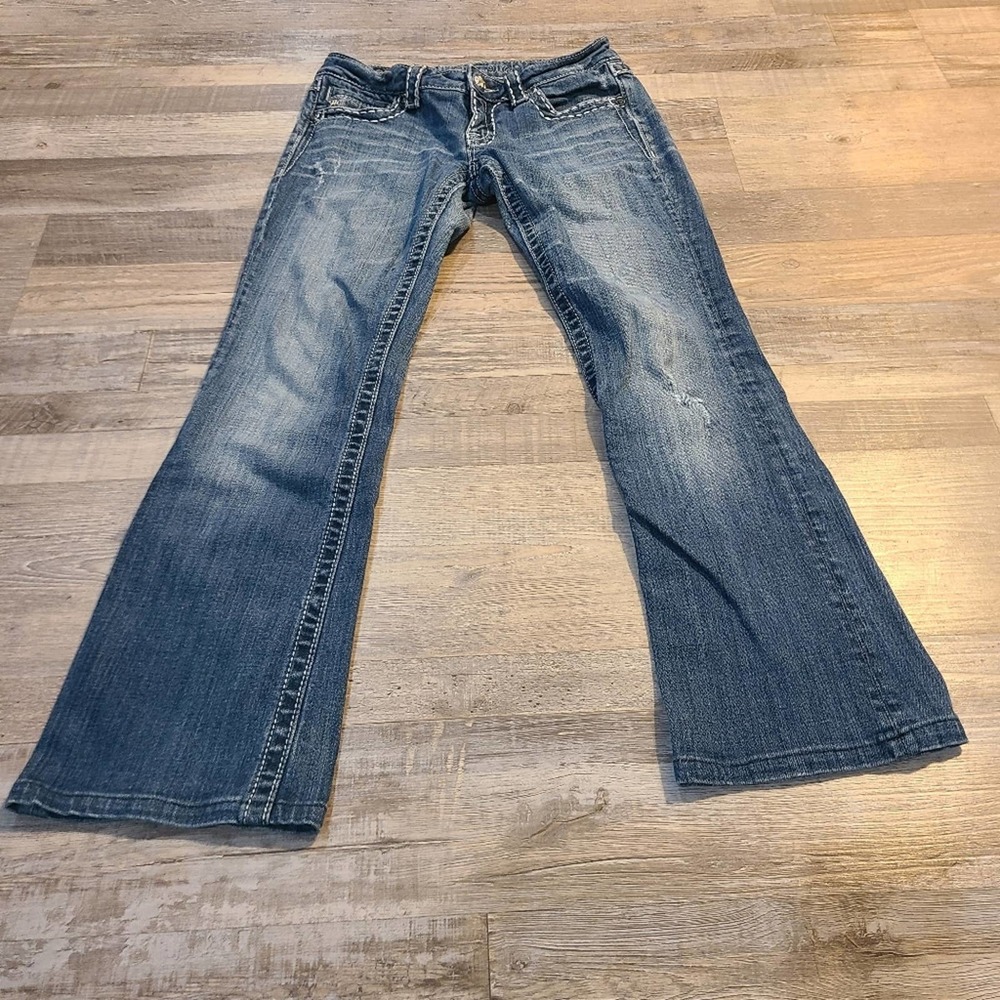 Miss me size 27 women's bootcut distressed jeans